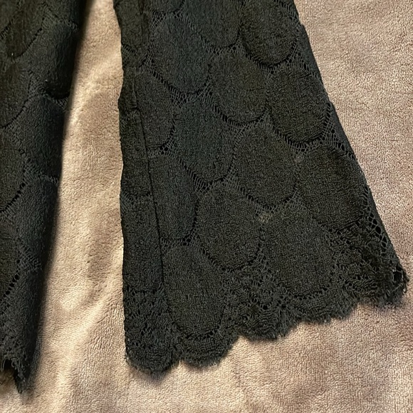 VINTAGE | Black Dotted Lace Cardigan - sz S/M - Picture 4 of 10